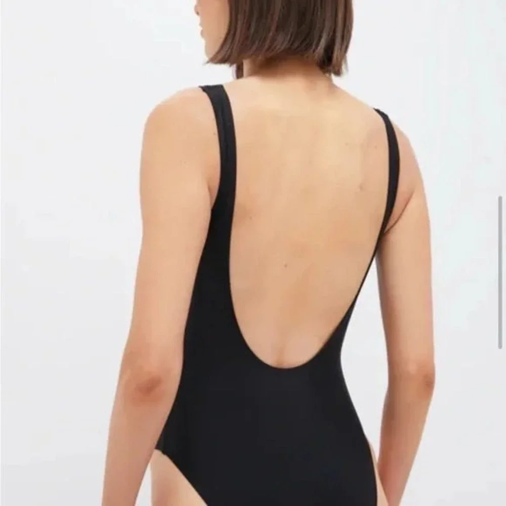 SOLID & STRIPED The Annemarie Noir Black One‎ Piece Swimsuit Size L